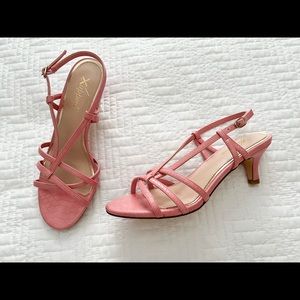 Pink Snake Skin Heels